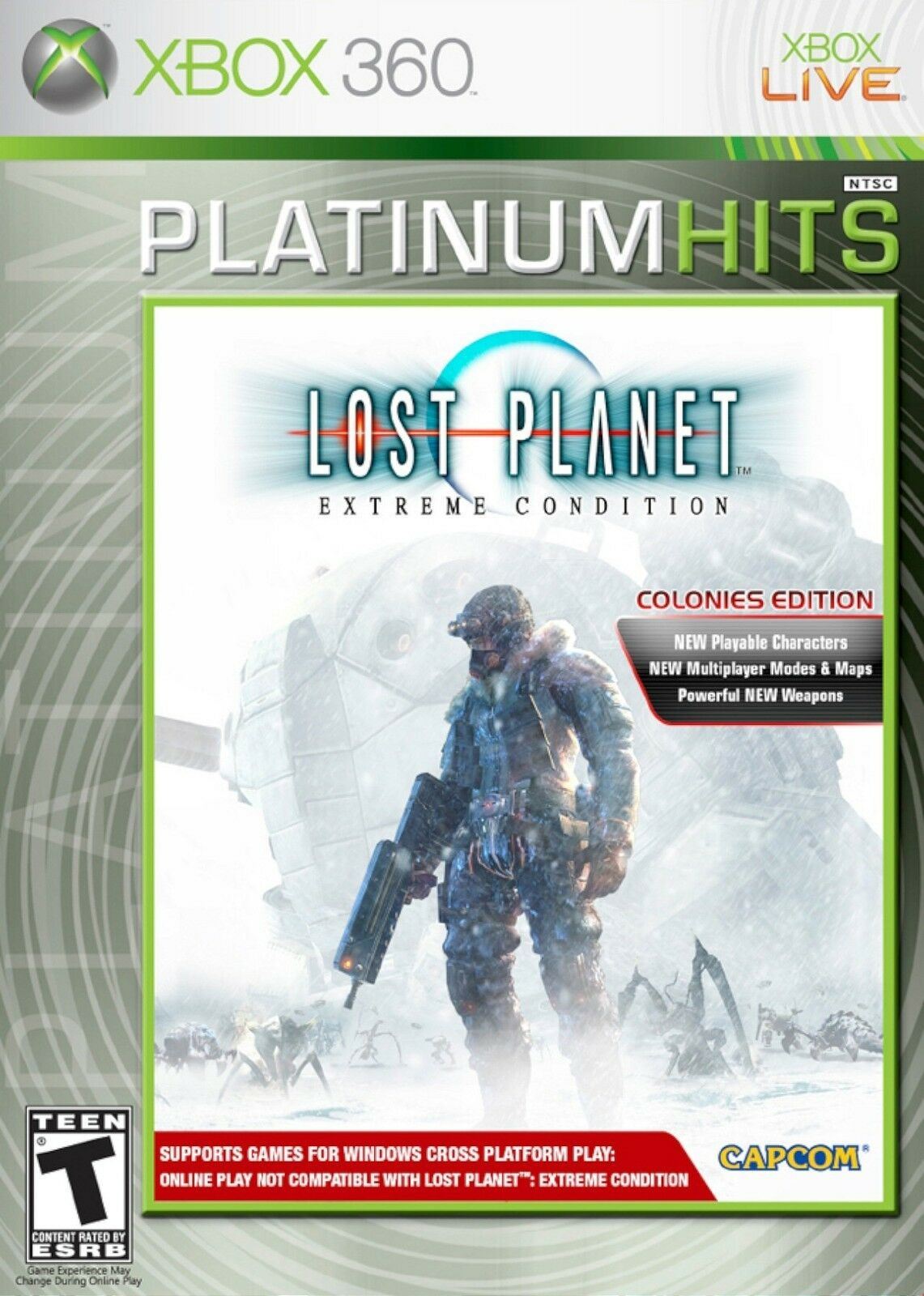 Lost Planet Extreme Condition Xbox 360 Video Game Platinum Hits Colonies Edition [Used/Refurbished]