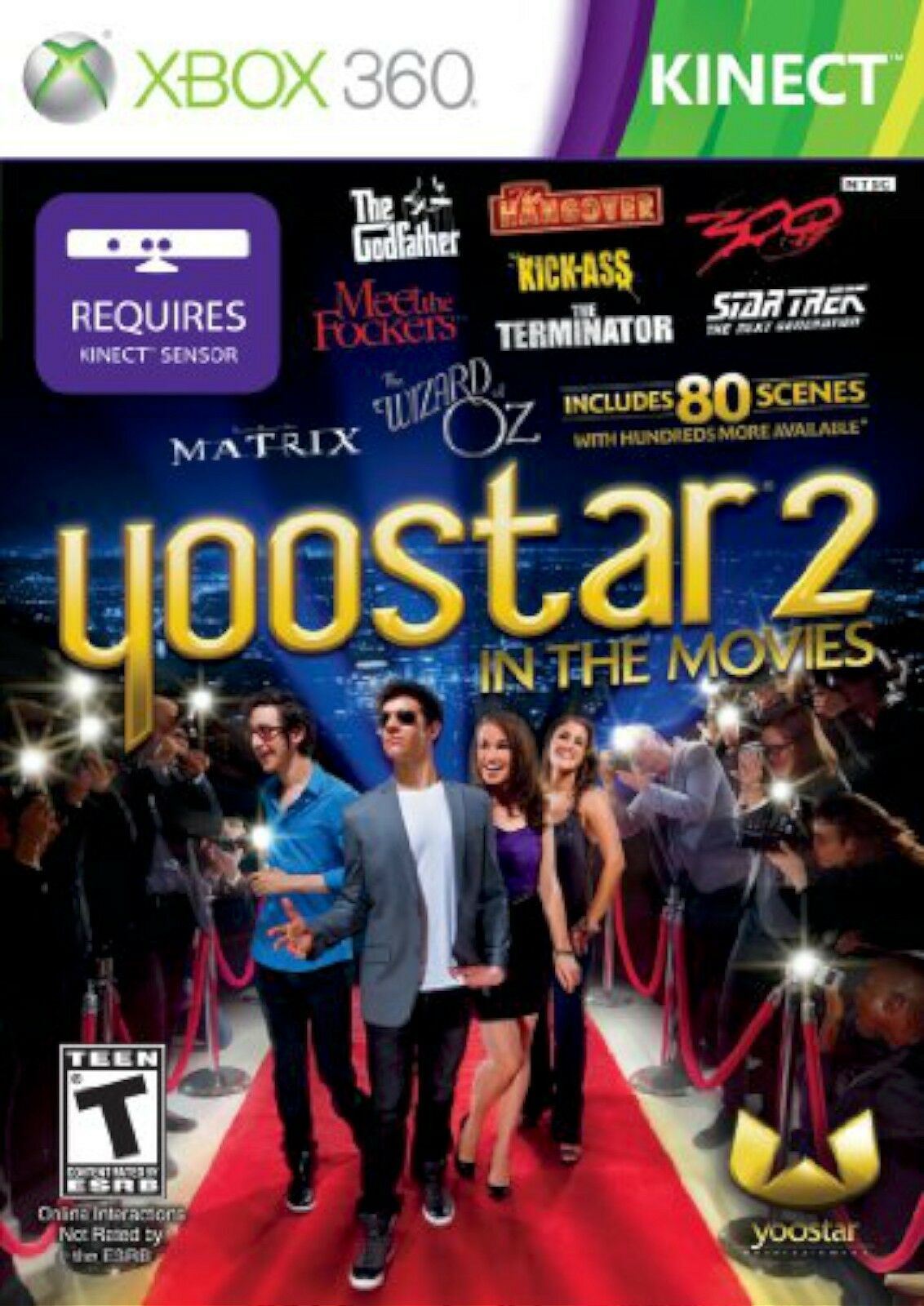 NEW Yoostar 2: In The Movies Xbox 360 Video Game actor kinect sensor multiplayer