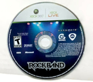 Rock Band Microsoft Xbox 360 Video Game DISC ONLY Music Rhythm Concert Guitar [Used/Refurbished]