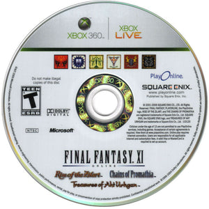 Final Fantasy XI 11 Online Microsoft Xbox 360 Video Game DISC ONLY mmo FFXI [Used/Refurbished]