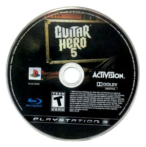 Guitar Hero 5 Sony PlayStation 3 PS3 Video Game DISC ONLY music rhythm band gh5 [Used/Refurbished]