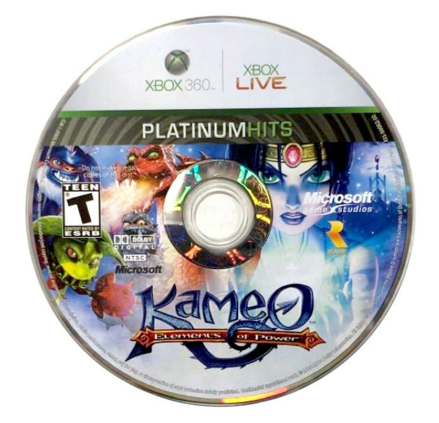 Kameo Elements of Power Microsoft Xbox 360 Platinum Hits Video Game DISC ONLY [Used/Refurbished]