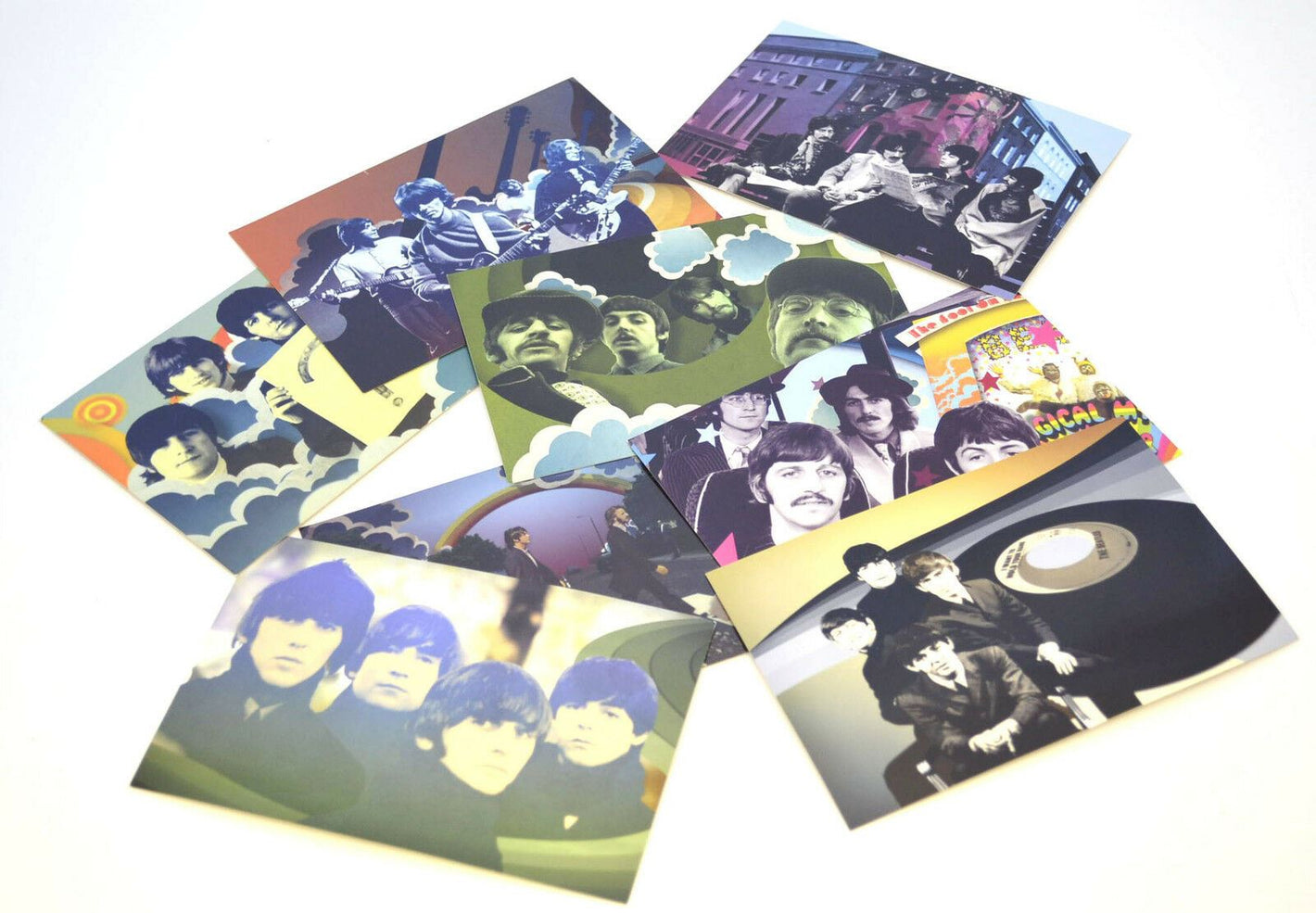 NEW Beatles Rock Band Limited Edition Post Cards 8 Pack Set Sealed Collectible