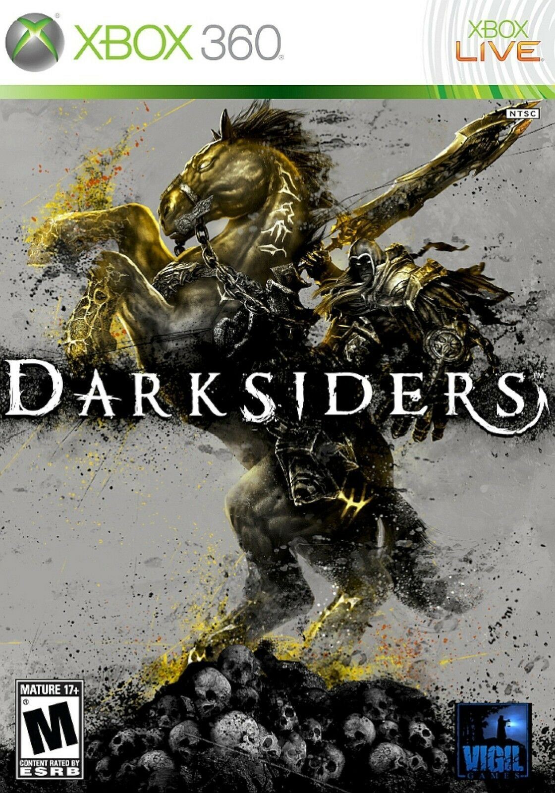 Xbox 360 Darksiders Video Game Multiplayer Online Fantasy Action Full 1080p HD [Used/Refurbished]