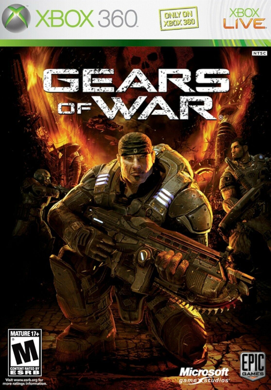 Xbox 360 Gears of War Video Game Multiplayer Online Shooter Warfare Action Fight [Used/Refurbished]