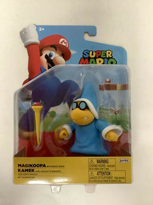 NEW Jakks 40133 World of Nintendo Mario 4" MAGIKOOPA WITH MAGIC WAND Mini-Figure