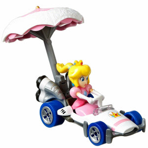 NEW Mattel GVD36 Hot Wheels Mario PRINCESS PEACH B-Dasher + Peach Parasol 1:64