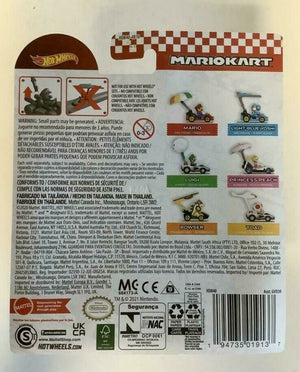 NEW Mattel HDB40 Hot Wheels Mario Kart 1:64 MARIO Pipe Frame + Parachute Vehicle