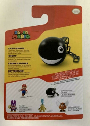 NEW Jakks Pacific World of Nintendo Super Mario 2.5" CHAIN CHOMP Mini-Figure