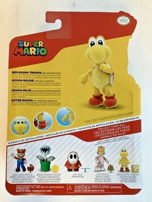 Jakks Pacific 41179 World of Nintendo 4" KOOPA TROOPA W/QUESTION BLOCK Figure