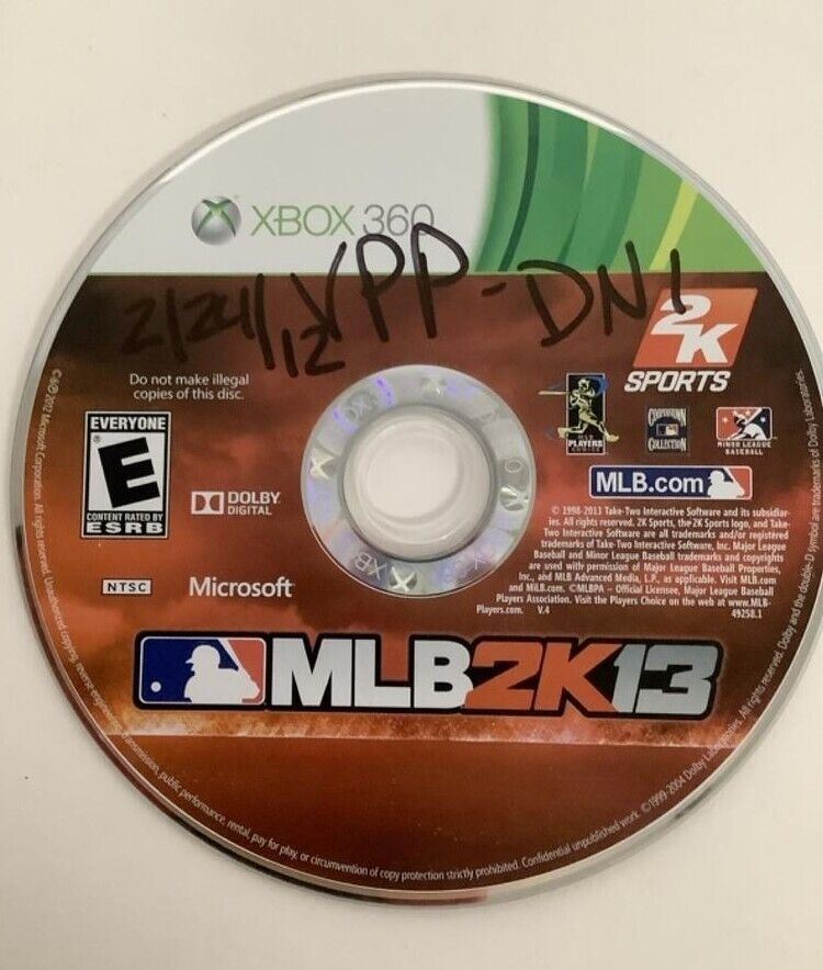 Major League Baseball 2K13 Microsoft Xbox 360 Video Game 2013 DISC ONLY [Used/Refurbished]