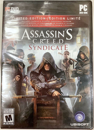 NEW Assassin's Creed Syndicate Limited Edition PC DVD-ROM Video Game Software