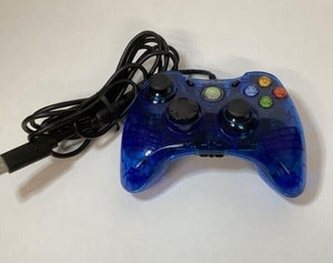 Play Gaming GS-037-032 Xbox 360 TRANSLUCENT BLUE Wired Controller XB360