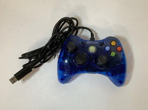 Play Gaming GS-037-032 Xbox 360 TRANSLUCENT BLUE Wired Controller XB360