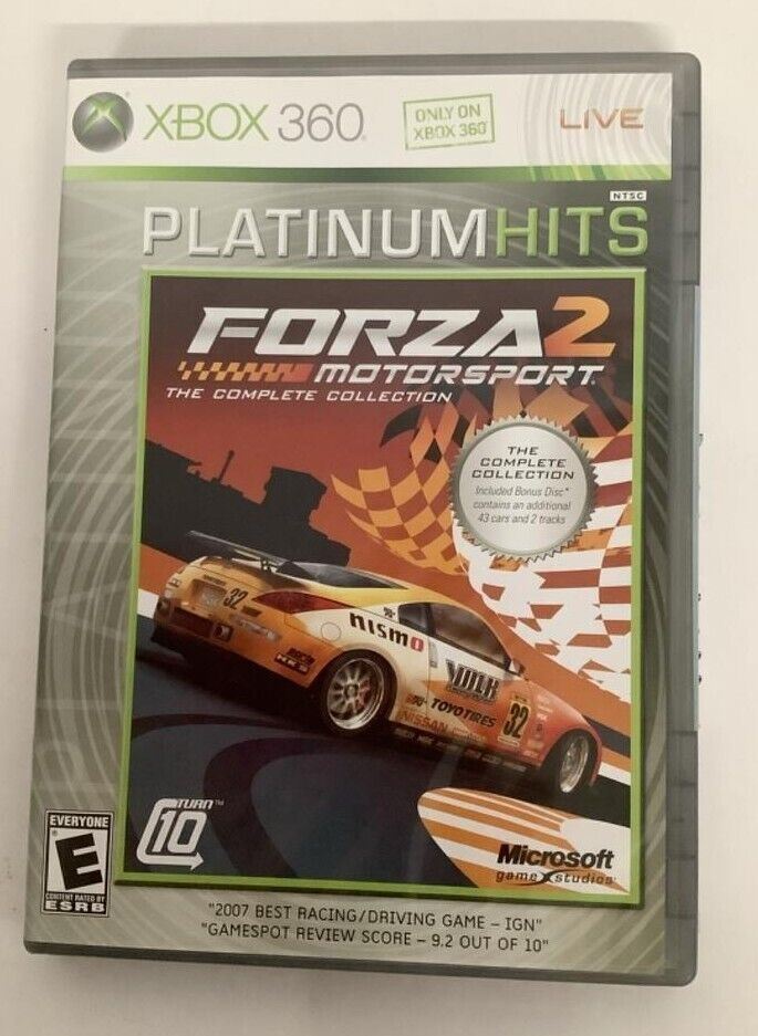 Forza MotorSport 2 Platinum Hits Microsoft Xbox 360 Video Game NO BONUS DISC [Used/Refurbished]