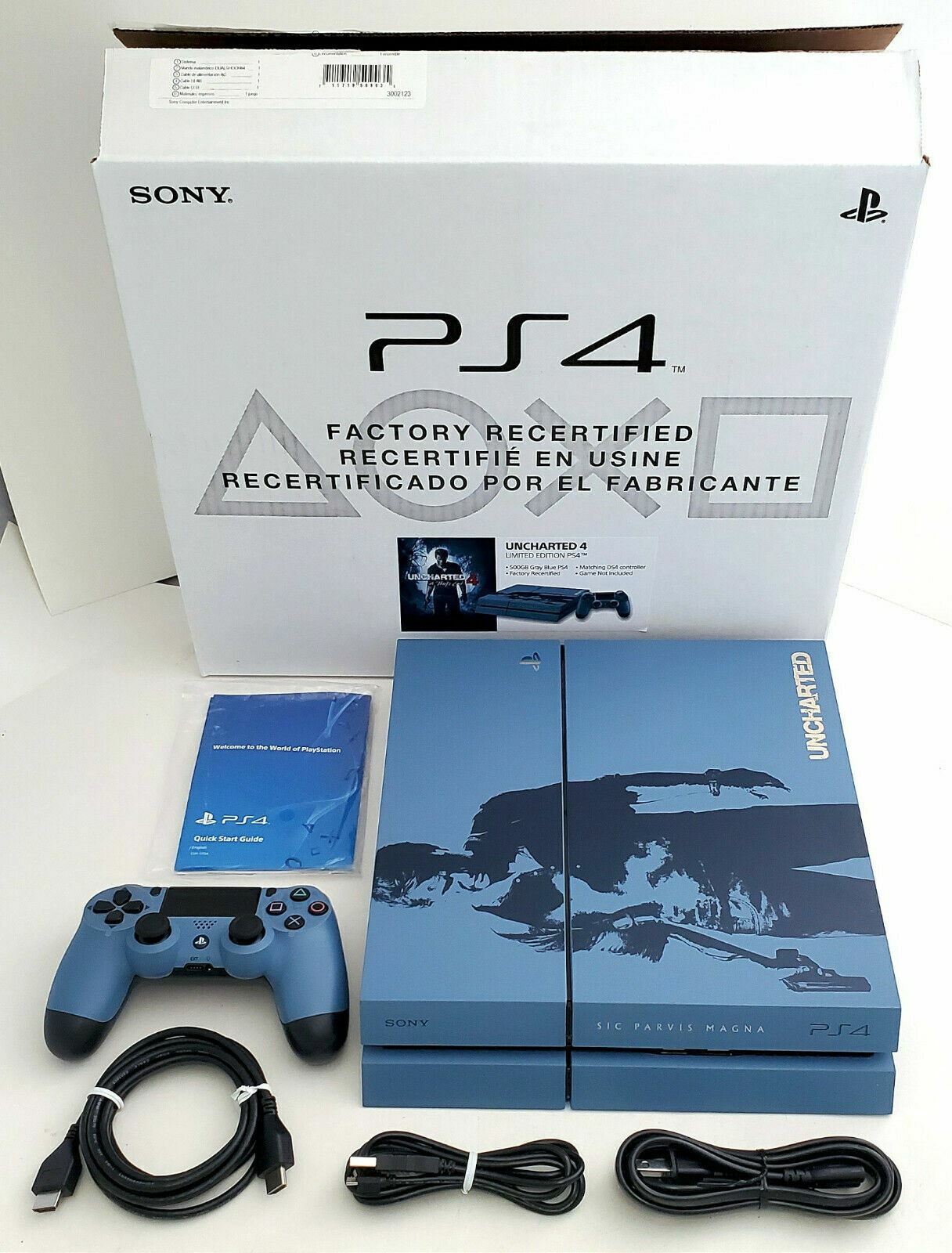 Sony PS4 Uncharted 4 Limited Edition Bundle System OEM