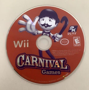 Carnival Games Nintendo Wii 2007 Video Game DISC ONLY family games strategy [Pre-Owned/Refurbished]