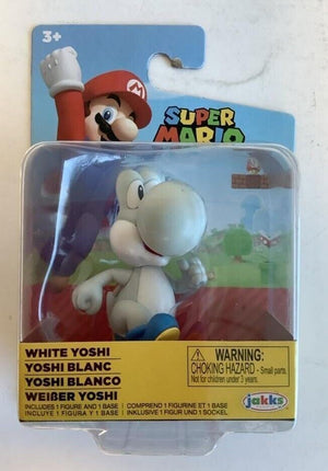 NEW Jakks Pacific 41145 World of Nintendo 2.5" Mario WHITE YOSHI Mini-Figure