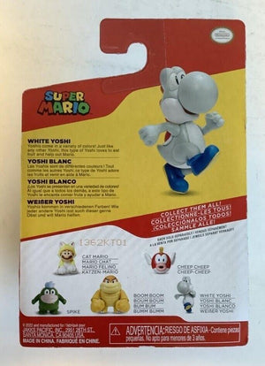 NEW Jakks Pacific 41145 World of Nintendo 2.5" Mario WHITE YOSHI Mini-Figure