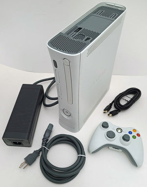 Microsoft Xbox 360 Core Matte White Video Game Console Gaming System HDMI 4GB