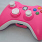 Official Microsoft XBox 360 PINK/White Wireless Controller game gaming hand oem