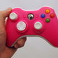 Official Microsoft XBox 360 PINK/White Wireless Controller game gaming hand oem