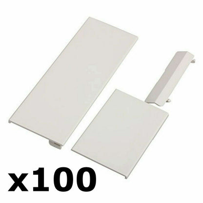 100-PACK 3-pc NEW WHITE Replacement Slot Cover Lid Set for Nintendo Wii Console