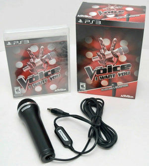 NEW PS3 The Voice: I Want You Game Bundle Logitech Microphone singing party sing