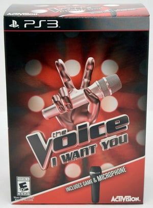 NEW PS3 The Voice: I Want You Game Bundle Logitech Microphone singing party sing