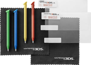 NEW Official 2-Screen Protector & Stylus Kit for Nintendo 3DS XL Gaming Handheld