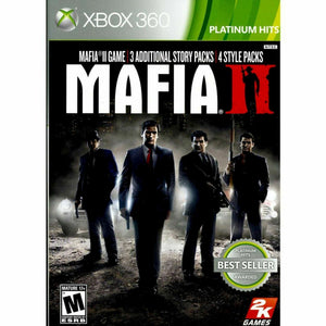 Mafia II 2 Platinum Hits Microsoft Xbox 360 Video Game 2K Jimmy DLC Style Packs [Used/Refurbished]