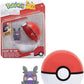 NEW Jazwares PKW0158 Pokemon Clip 'N' Go MORPEKO Hangry Mode & POKE BALL Figure
