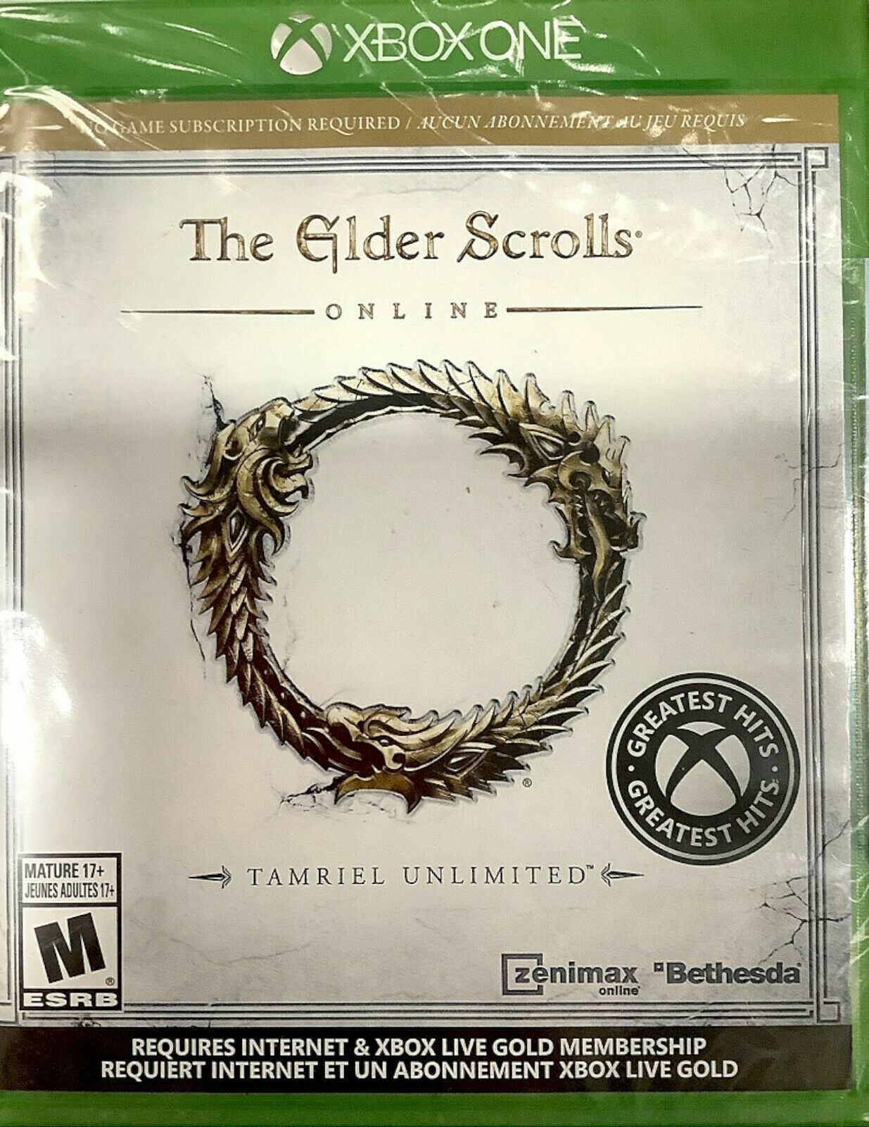NEW The Elder Scrolls Online Tamriel Unlimited Microsoft Xbox One French mmo