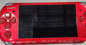 Sony PSP RED Portable Handheld Video Game Console System PSP-3000 gaming