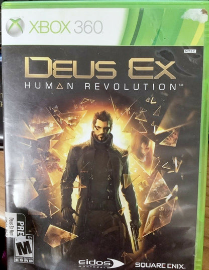 Deus Ex: Human Revolution Microsoft Xbox 360 Video Game 2011 square enix [Used/Refurbished]