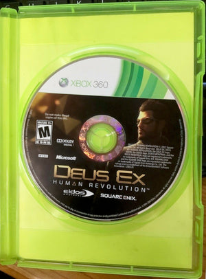 Deus Ex: Human Revolution Microsoft Xbox 360 Video Game 2011 square enix [Used/Refurbished]