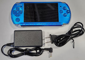 Sony PSP VIBRANT BLUE Portable Handheld Video Game Console System PSP-3000