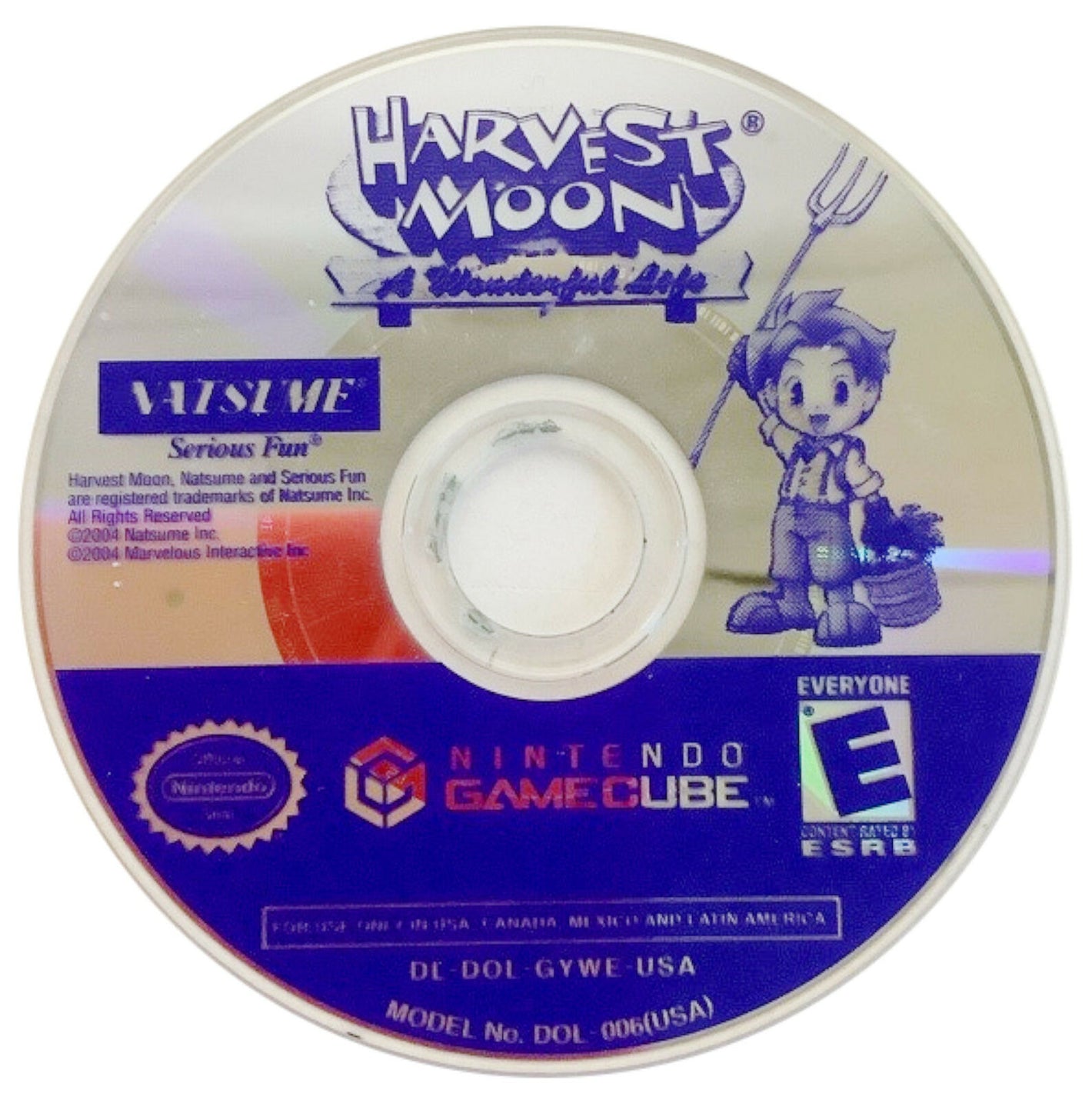 Harvest Moon: A Wonderful Life Nintendo GameCube 2004 Video Game DISC ONLY