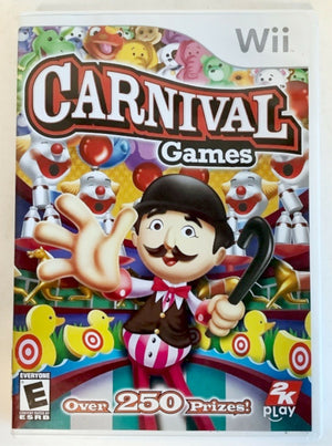 Carnival Games Nintendo Wii 2007 Video Game party minigames dunk tank lucky [Pre-Owned/Refurbished]