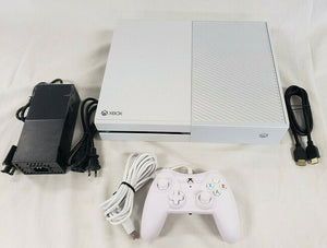 Microsoft Xbox One 500GB WHITE Video Game Console Bundle Gaming System XB1 Wired
