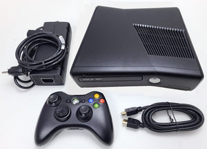 Microsoft Xbox 360 S Slim 250GB Black Video Game Console System 360S Bundle