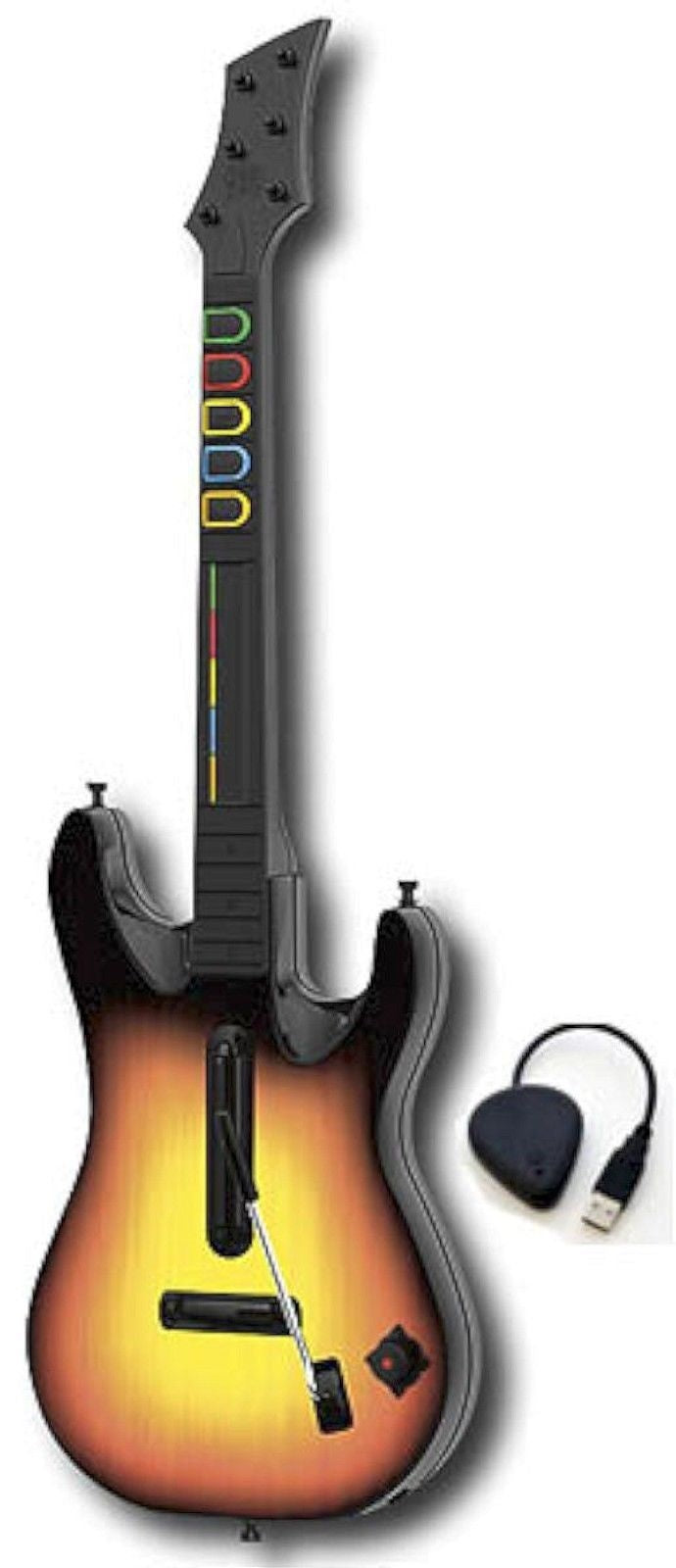 PS3 Guitar Hero World Tour GUITAR w/Receiver Dongle Rock Band 1 2 3 4 Beatles
