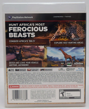 NEW SEALED PS3 Cabela's African Adventures Video Game Only hunt safari hunting