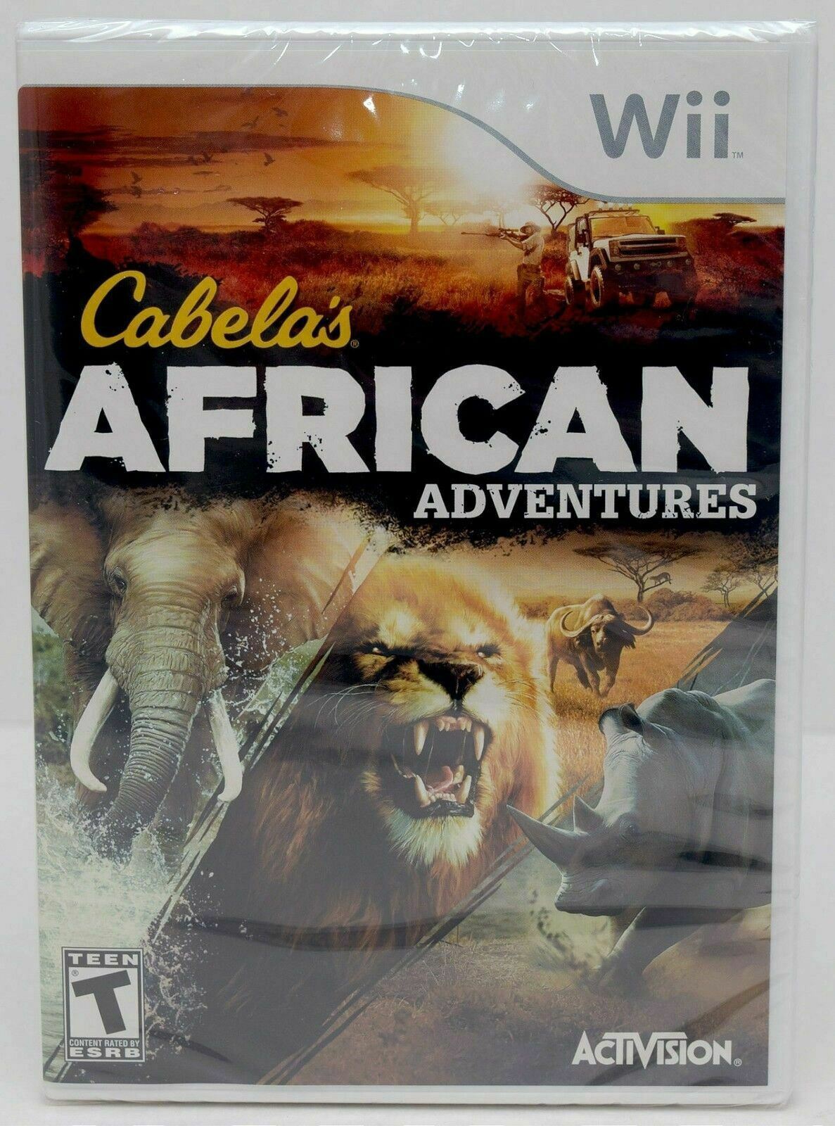 NEW SEALED Nintendo Wii Cabela's African Adventures Video Game cat hunting