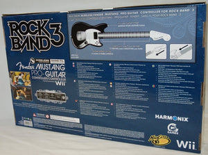 NEW Mad Catz Rock Band 3 Wii U Wireless Fender Mustang Pro Guitar SU0-RB3 96563