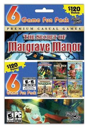 NEW Mumbo Jumbo 6 PC Games Fun Pack Margrave Samantha Nancy Drew Slingo Mahjong