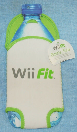 Official Nintendo Wii Fit WHITE Fitness Bottle Tote Neoprene Beverage Insulation