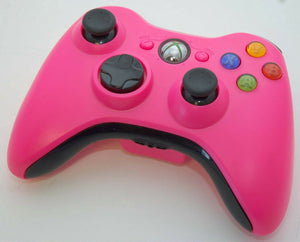 Official Microsoft XBox 360 PINK/Black Wireless Controller game gaming hand oem