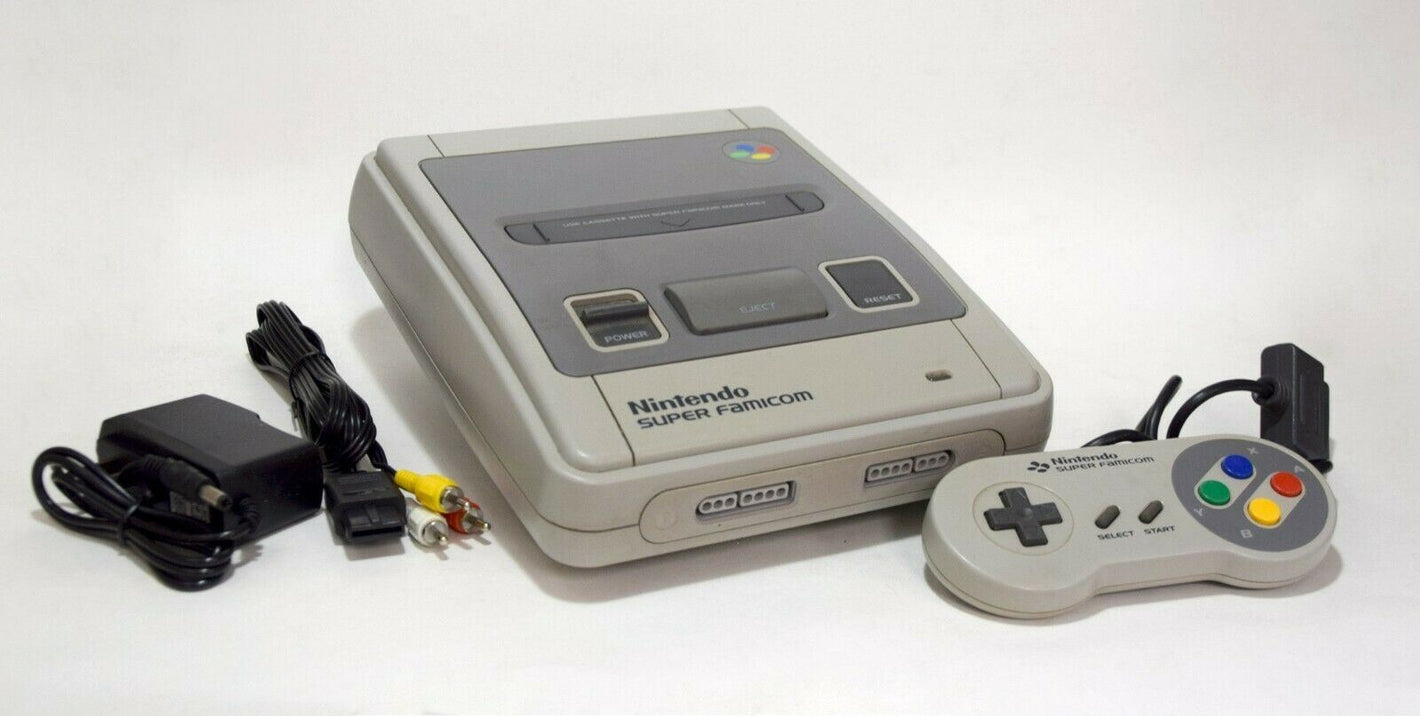 Nintendo Super Famicom Video Game Console & Controller Bundle Japanese Import