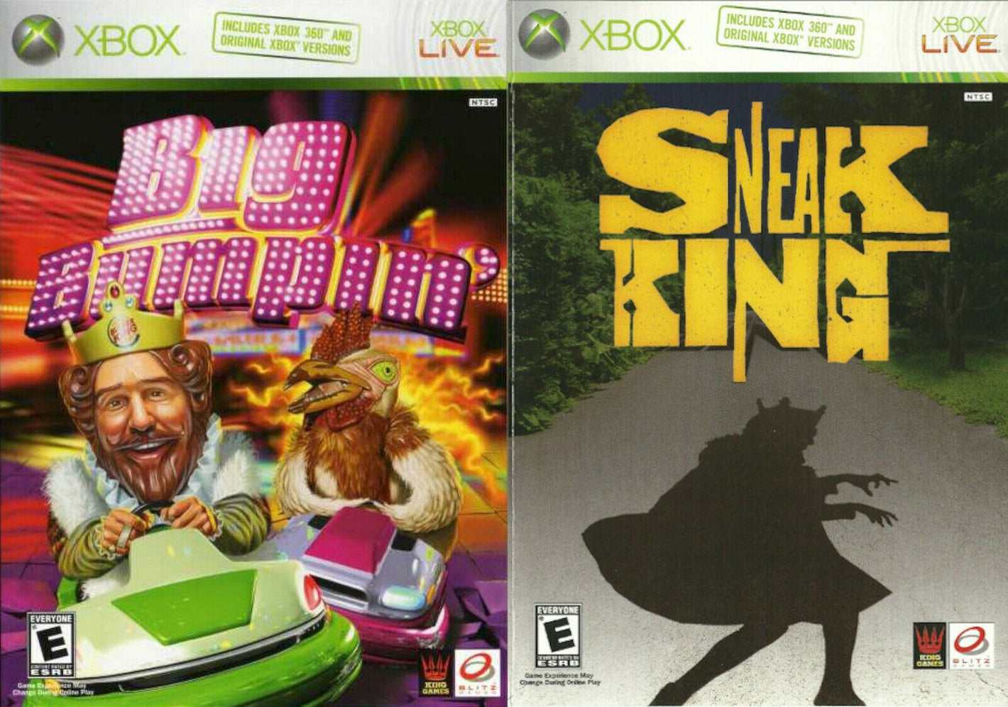 Big Bumpin' & Sneak King - Burger King Microsoft Xbox 360 Video Games bumper car [Used/Refurbished]